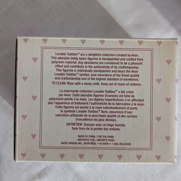 Loveable Teddies "Just Married" newlyweds figurine Avon collectable - Picture 3 of 10